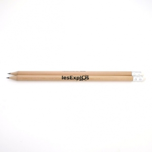 Pencil with eraser, round - FSC 100%